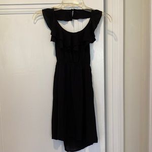 Ella Moss girl party dress;sz 7-8;black;haltertop; silk blend;elastic waist;NWOT